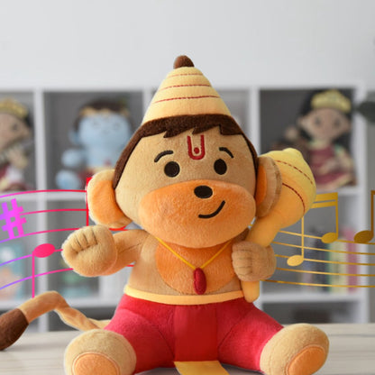 Baby Hanuman Soft Toy-Sanatan Toys-Soft Toys-Modi Toys-Music-Big 11"-Gift