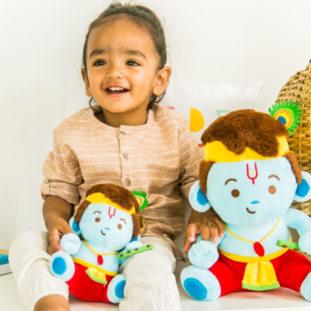 Baby Krishna Soft Toy-Sanatan Toys-Soft Toys-Modi Toys-Baby-Big 11"-Gift