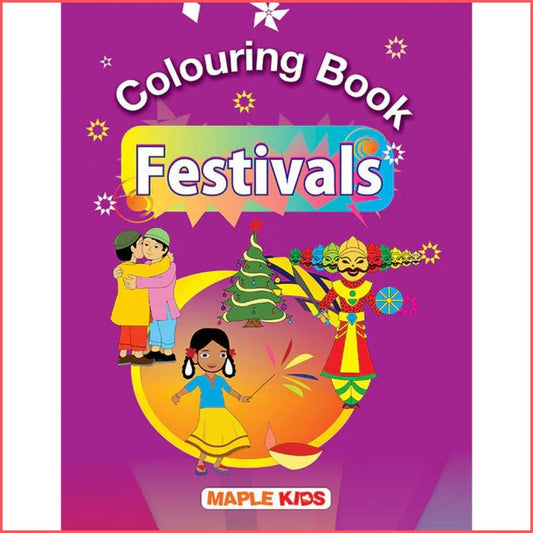 Colouring Book - Festivals-Sanatan Toys-Books-Mapple Press-Front-Cover