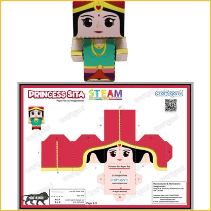 Craftgami - Paper Toys - DIY Kits for Kids - Sanatan Toys - Soft Toys - Craftgami - Baby - Book - Children