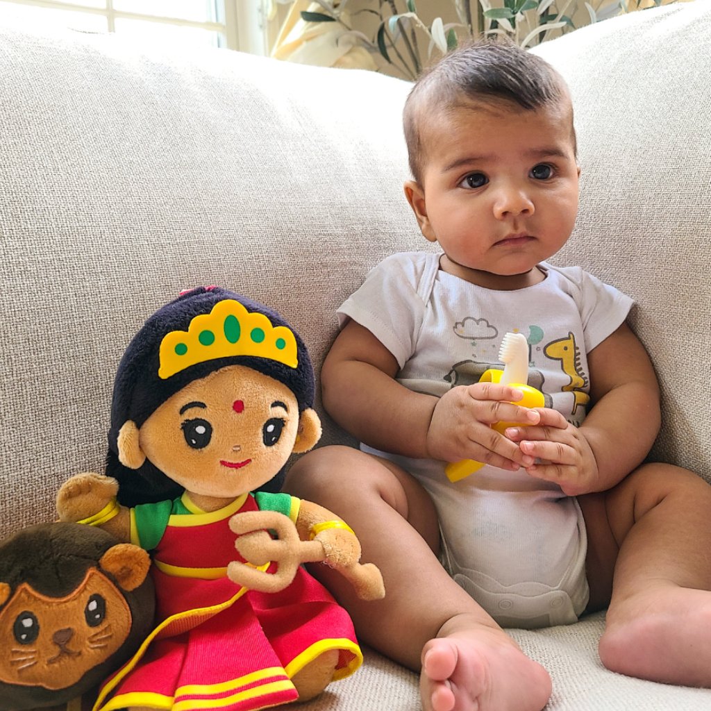 Durga Devi Soft Toy-Sanatan Toys-Soft Toys-Modi Toys-Baby-Big 11"-Devi