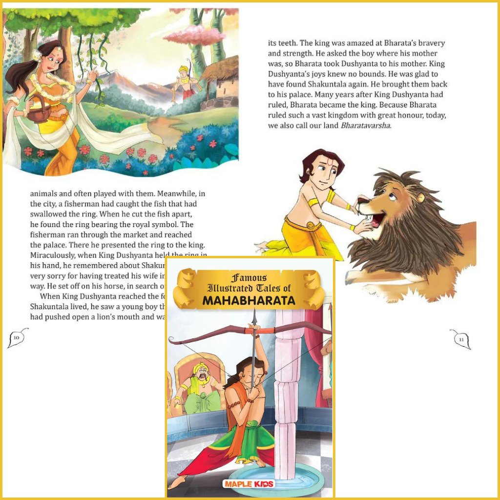 Famous Mythology Tales for Kids-Sanatan Toys-Books-Mapple Press-Baby-Book-Children-Mahabharat