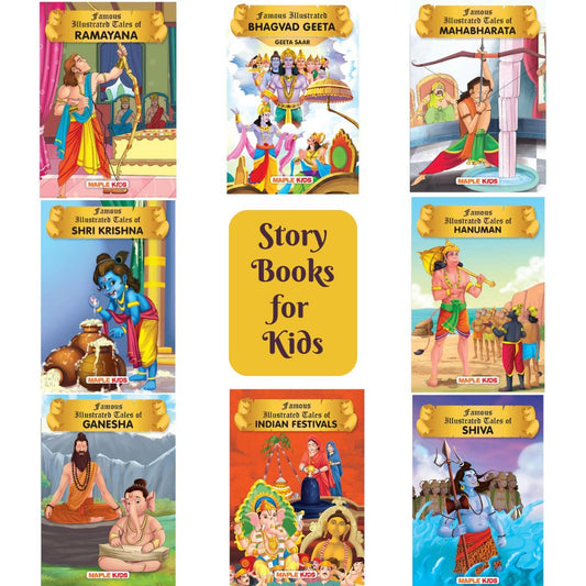 Famous Mythology Tales for Kids-Sanatan Toys-Books-Mapple Press-Baby-Book-Children