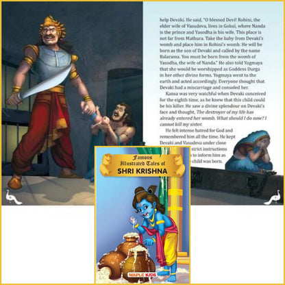 Famous Mythology Tales for Kids-Sanatan Toys-Books-Mapple Press-Baby-Book-Children-Krishna