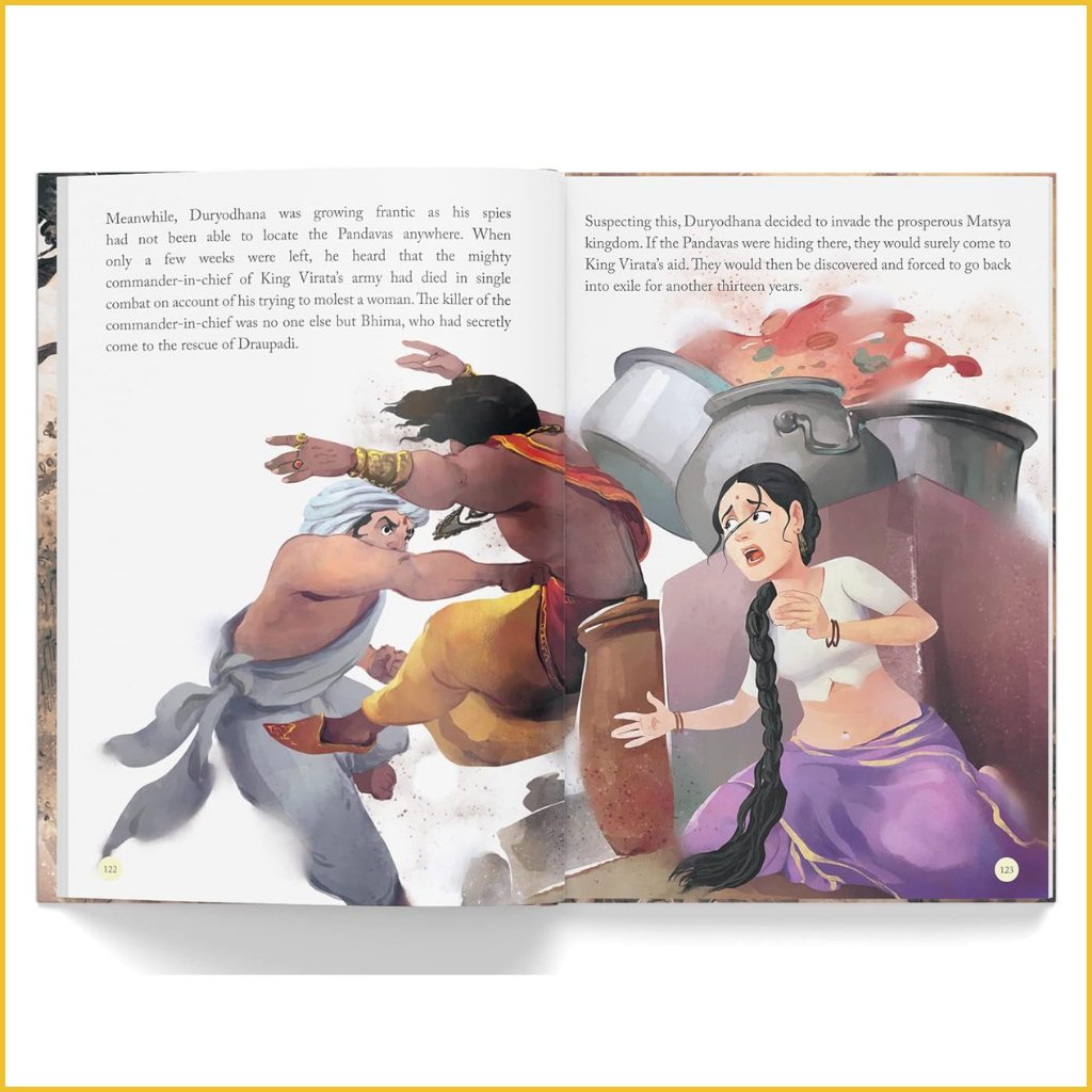 Illustrated Mahabharata For Children : Deluxe Edition-Sanatan Toys-Books-Wonder House-Children-Family-Gift