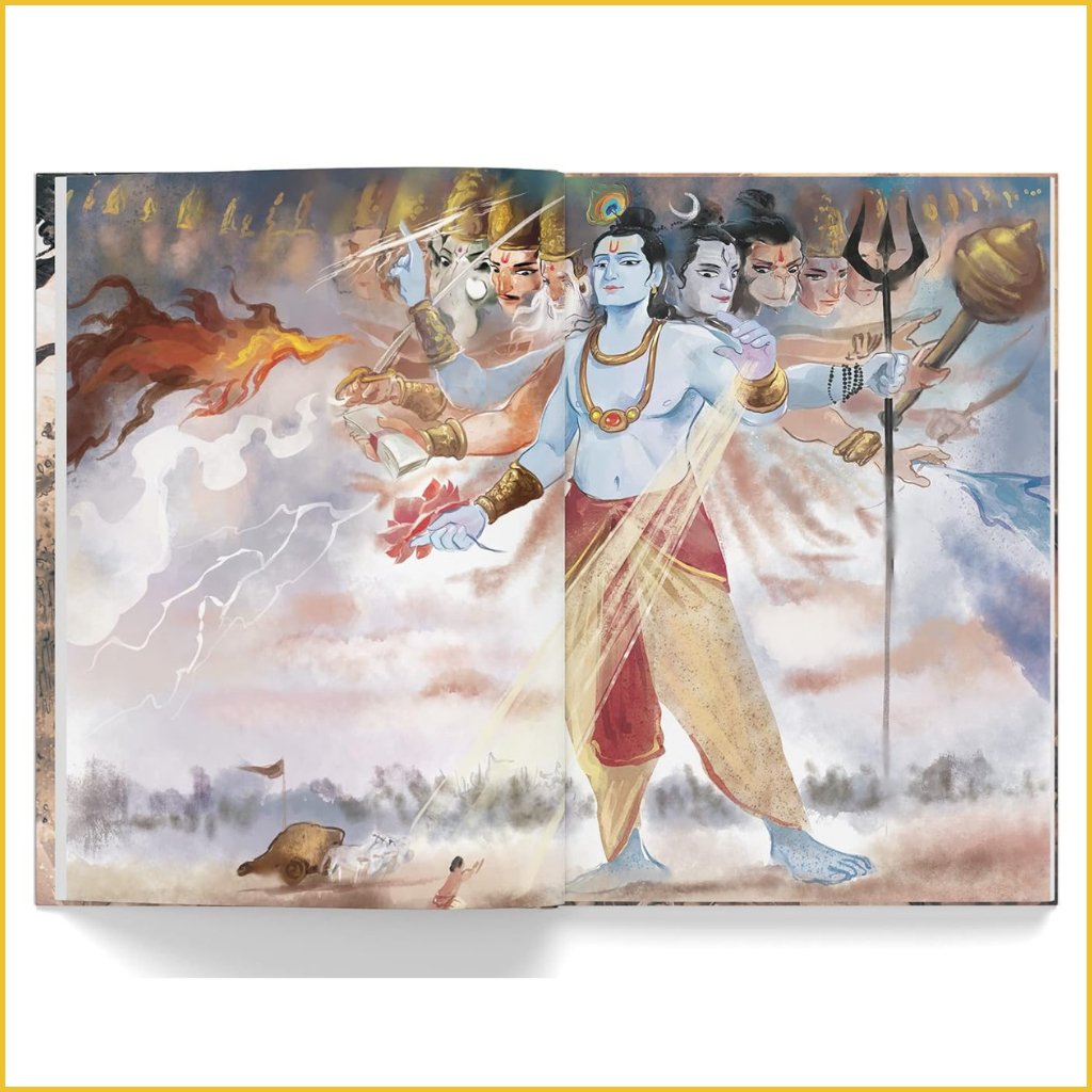 Illustrated Mahabharata For Children : Deluxe Edition-Sanatan Toys-Books-Wonder House-Children-Family-Gift