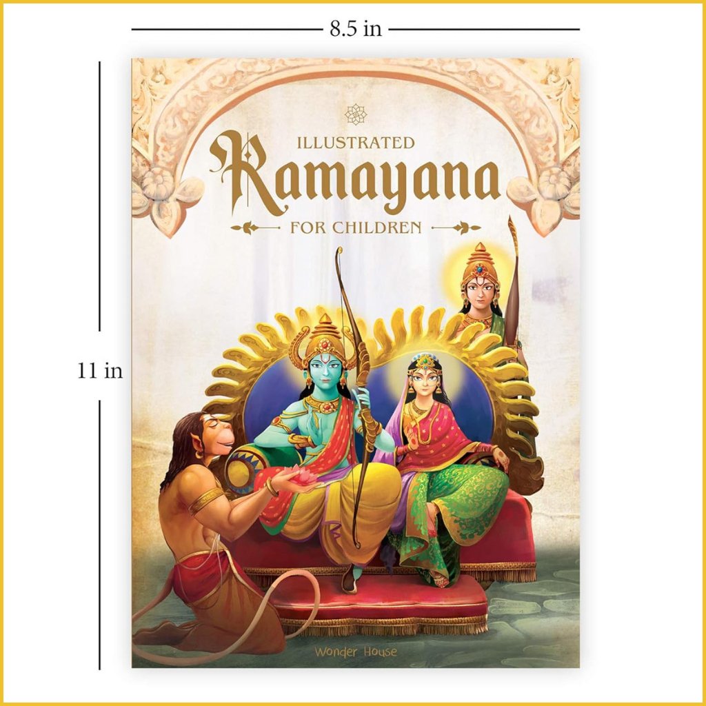 Illustrated Ramayana For Children : Deluxe Edition-Sanatan Toys-Books-Wonder House-Size