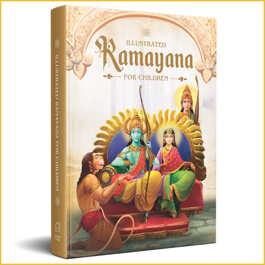 Illustrated Ramayana For Children : Deluxe Edition-Sanatan Toys-Books-Wonder House-Front Cover