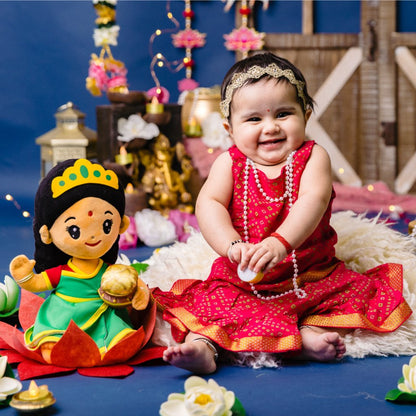 Laxmi Devi Soft Toy-Sanatan Toys-Soft Toys-Modi Toys-Baby-Big 11"-Devi