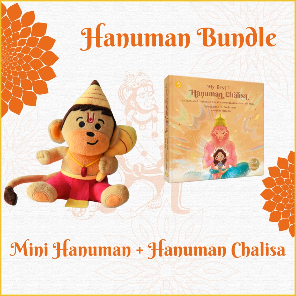 Mini Hanuman + Hanuman Chalisa-Sanatan Toys-Bundle-Modi Toys - Adidev Press