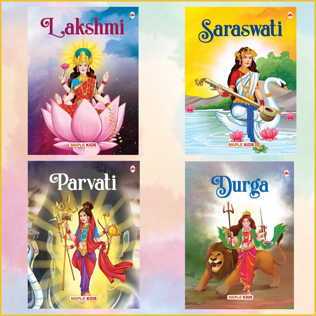 My First Goddesses Story Books Bundle-Sanatan Toys--Bundle