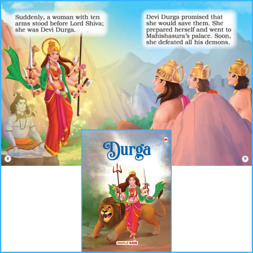 My First Goddesses - Story Books for Kids-Sanatan Toys-Books-Mapple Press-Durga-Book-Children