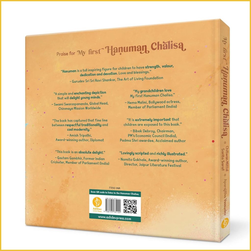 My First Hanuman Chalisa-Sanatan Toys-Books-Adidev Press-Children-Family-Gift-Review