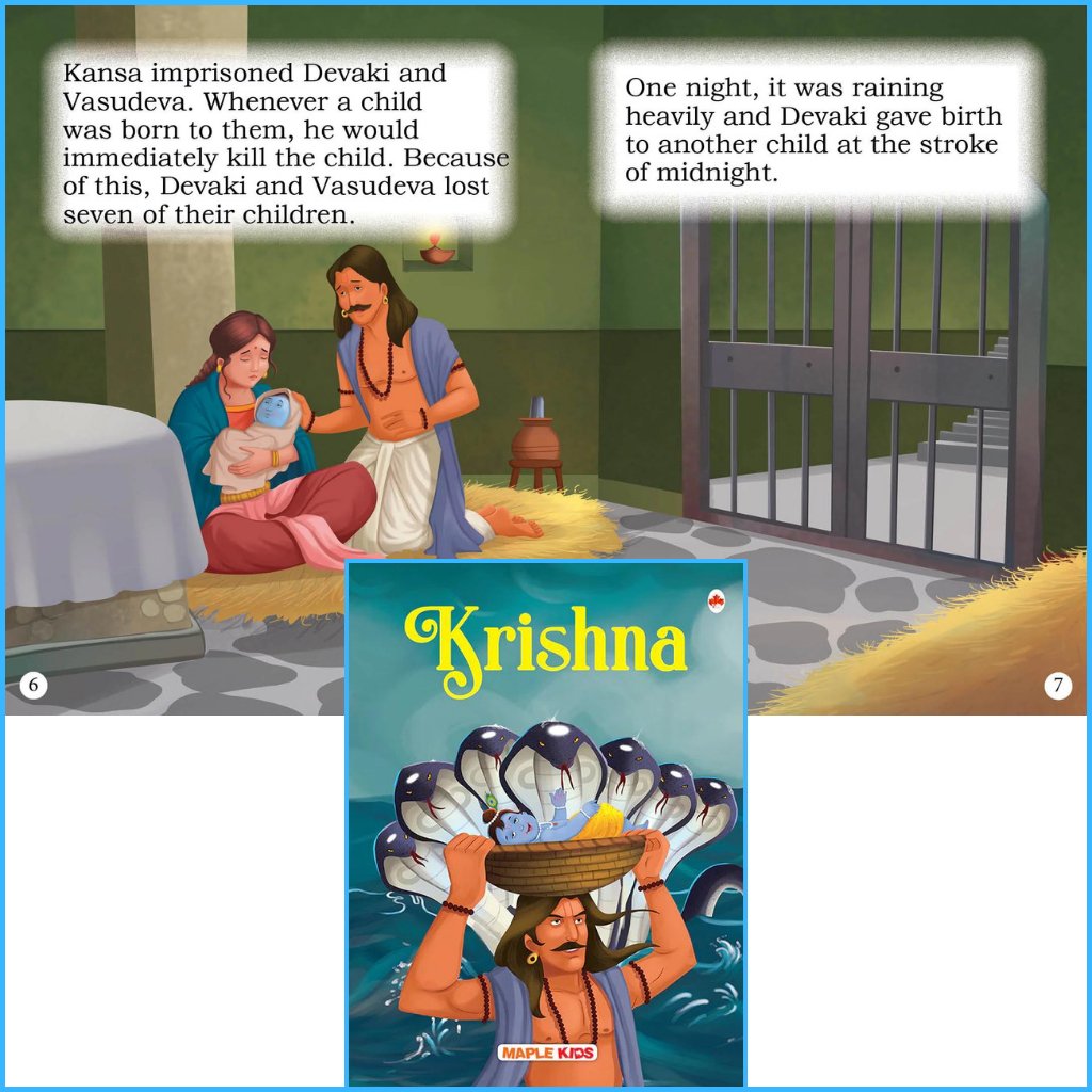 My First Mythology Tale-Sanatan Toys-Books-Mapple Press-Baby-Book-Children-Krishna