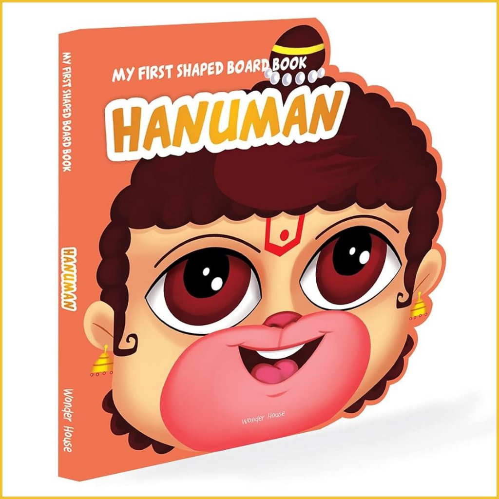 My First Shaped Board Book - Illustrated-Sanatan Toys-Books-Wonder House-Children-Hanuman-Cover