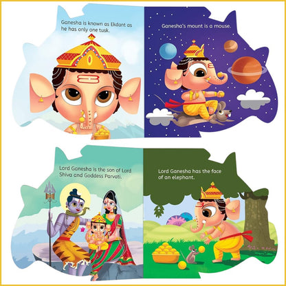 My First Shaped Board Book - Illustrated-Sanatan Toys-Books-Wonder House-Children-Ganesha-Page