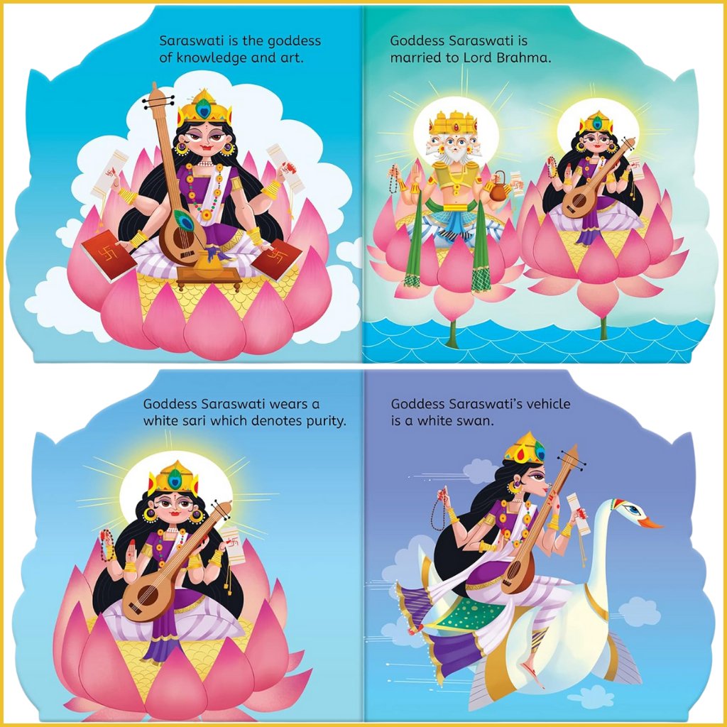 My First Shaped Board Book - Illustrated-Sanatan Toys-Books-Wonder House-Children-Saraswati-Page