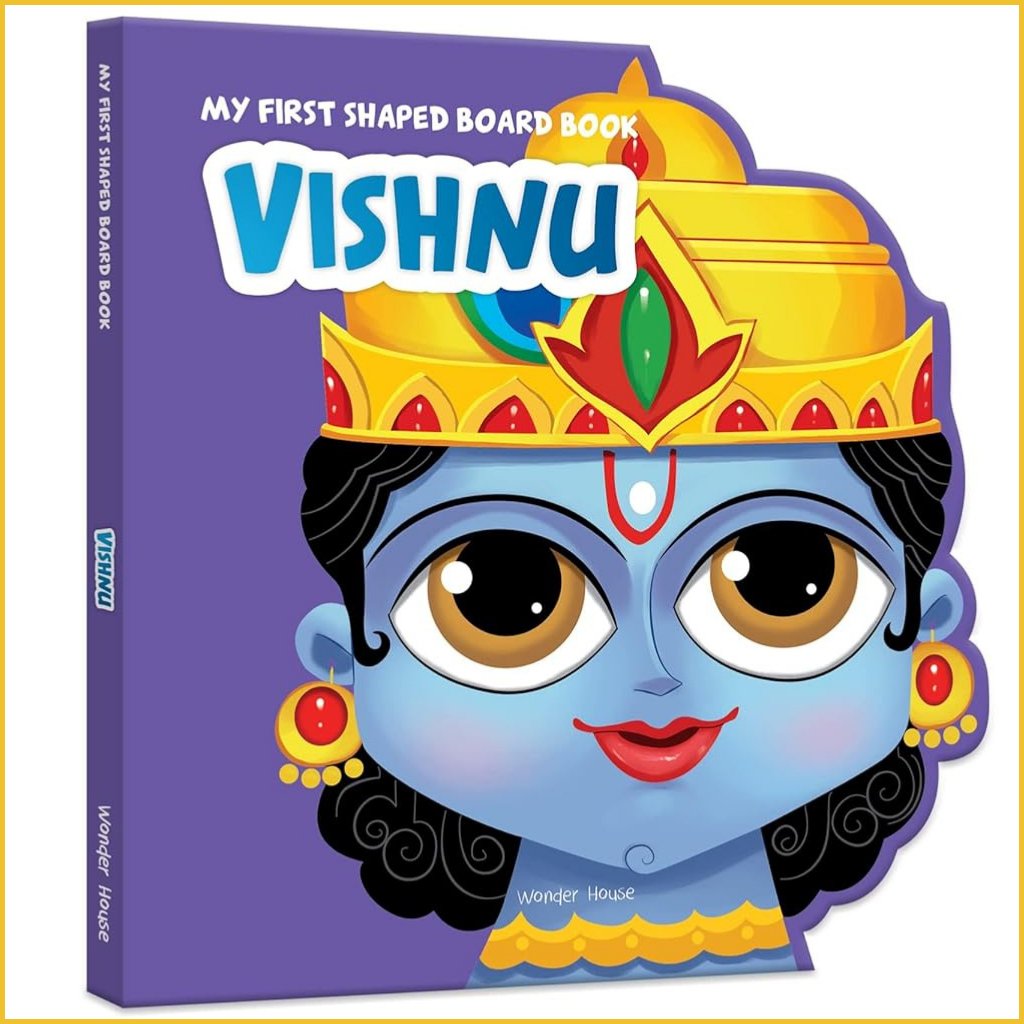 My First Shaped Board Book - Illustrated-Sanatan Toys-Books-Wonder House-Children-Vishnu-Cover