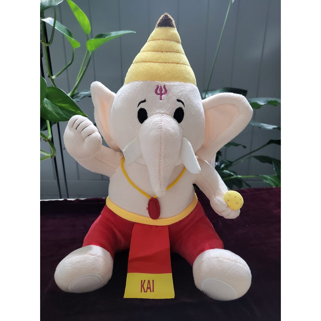 Baby Ganesha Soft Toy-Sanatan Toys-Soft Toys-Modi Toys-Personalisation-Big 11"-Ganesha