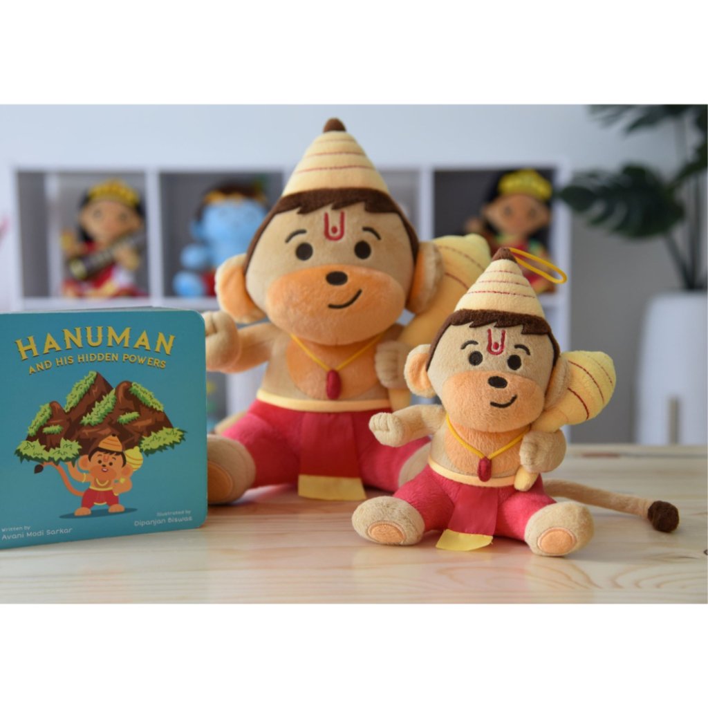 Baby Hanuman Soft Toy-Sanatan Toys-Soft Toys-Modi Toys-Book-Big 11"-Gift