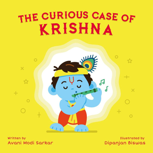 Book: The Curious Case of Krishna-Sanatan Toys-Books-Modi Toys-Baby-Book-Gift-Front Cover