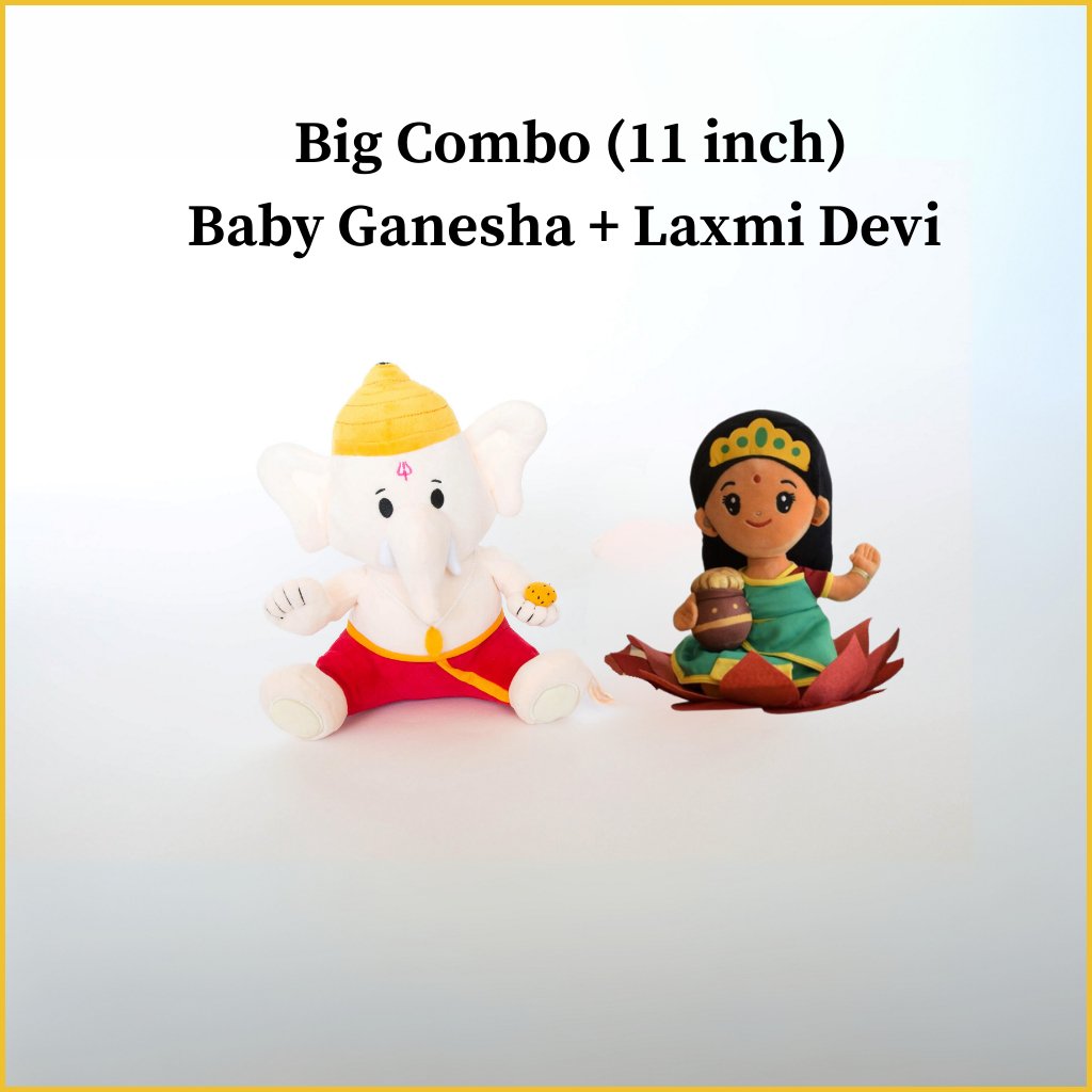 Combo - Ganesha - Laxmi Devi-Sanatan Toys-Soft Toys-Modi Toys-Big