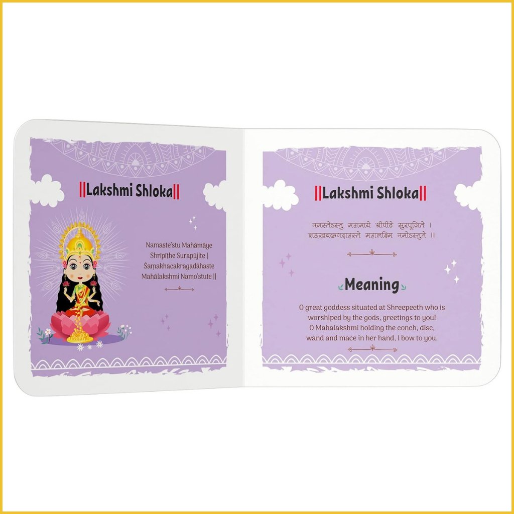 Shlokas and Mantras For Kids-Sanatan Toys-Books-Wonder House-Lakshmi-Shloka